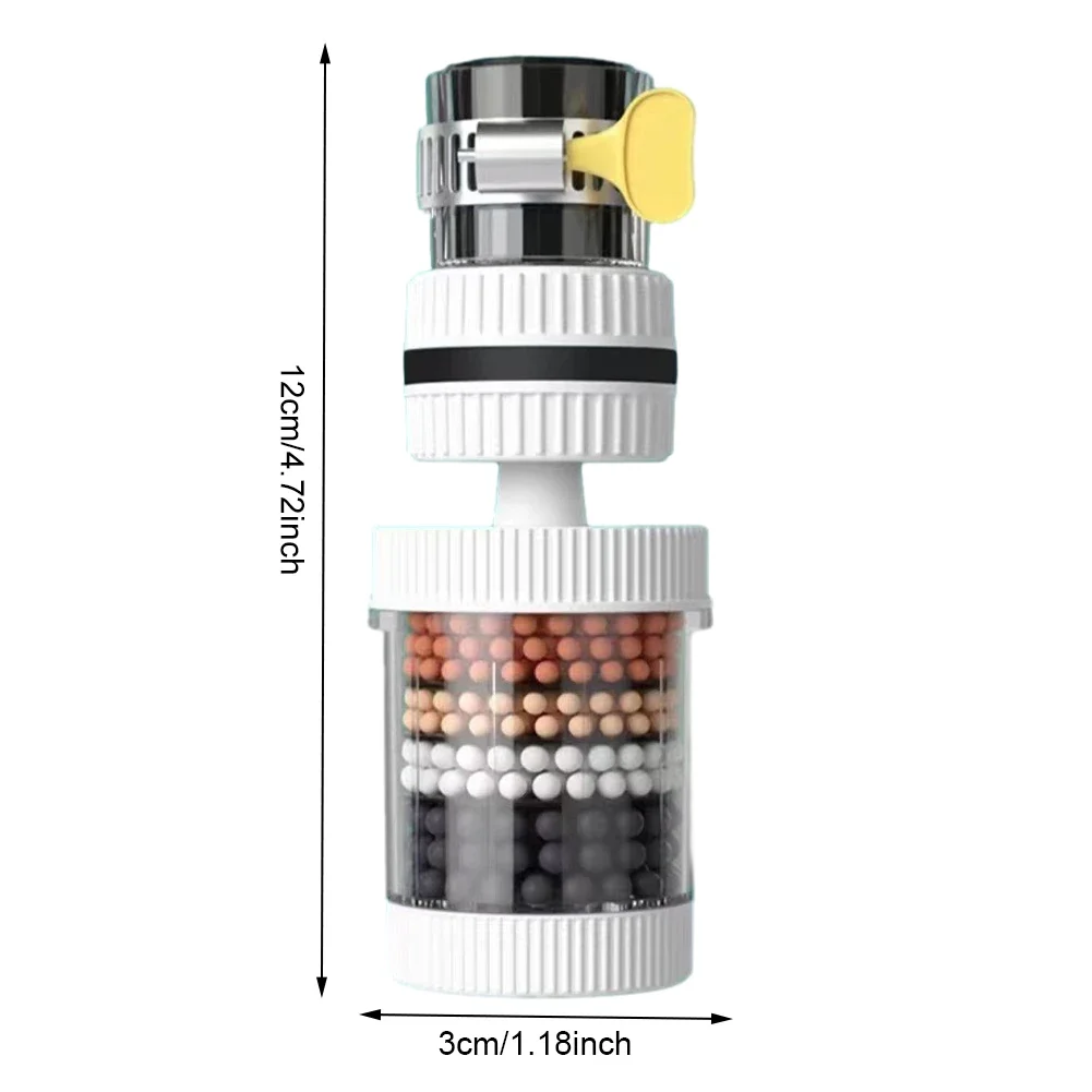 Home Bathroom Water Filter - Universal ก๊อกน้ํา 6 ชั้นก๊อกน้ํากรองน้ําแตะ Splash-proof Water