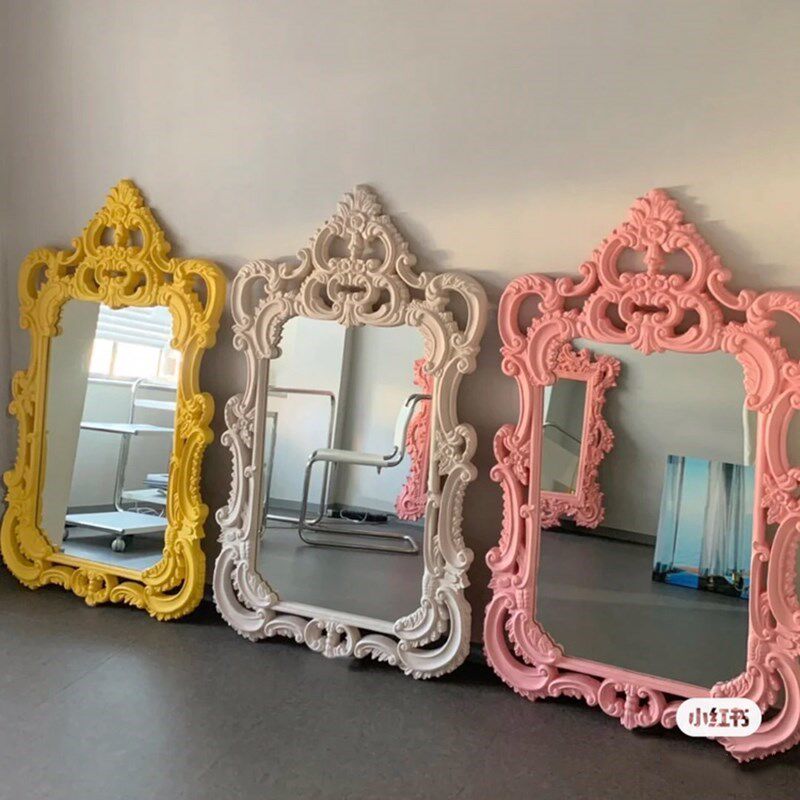 Home Living Bathroom Vanity - กระจกแขวนผนังสุดหรูสำหรับห้องนั่งเล่น ห้องแต่งตัว ห้องนอน ห้องน้ำ ดีไซน์ทันสมัย ขนาดใหญ่