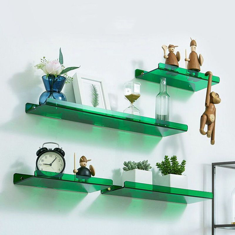 Zara Home Bathroom Accessories - สีอะคริลิคชนิดติดผนัง Rack ห้องน้ำห้องนั่งเล่นชั้นวางเจาะฟรีชั้นวางติดผนัง Home อุปกรณ์เสริม