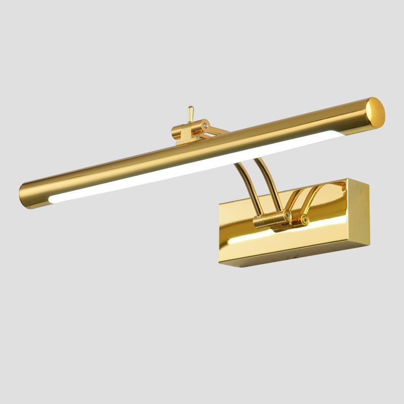 Bathroom Cabinet Mirror - โมเดิร์นห้องน้ําสแตนเลส Anti-FOG โคมไฟแต่งหน้ากระจกกระจกตู้ Retractable พับเติมแสงโคมไฟ