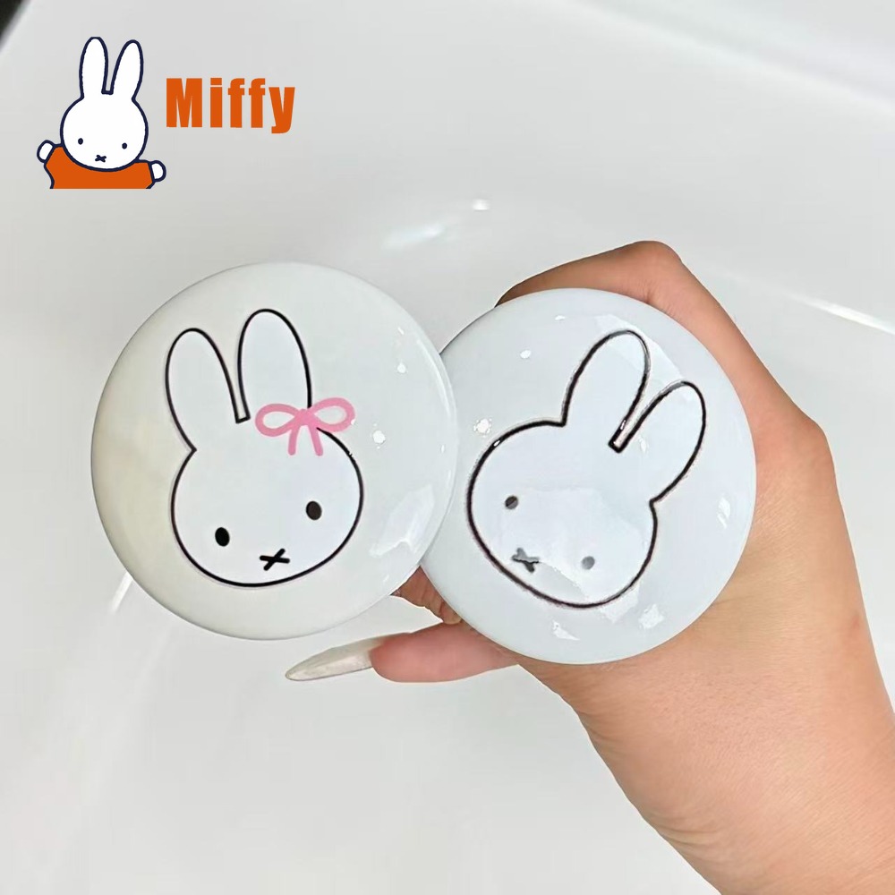 Drain Hair Catcher - จุกปิดอ่างล้างหน้ารูปมิฟฟี่ น่ารัก กระต่ายดักจับเส้นผม วัสดุเซรามิก ป้องกันกลิ่นอับ ป้องกันการอุดตัน