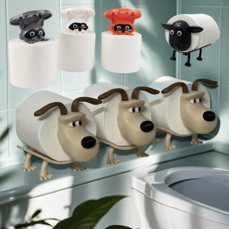 Zara Home Bathroom Accessories - ที่ใส่กระดาษชำระรูปสุนัข แรคคูน แกะ ของตกแต่งบ้าน อุปกรณ์ในห้องน้ำ สำหรับห้องน้ำ