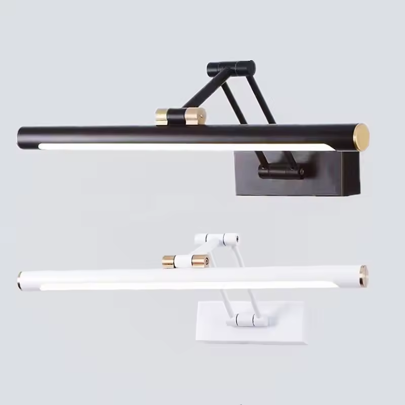 Bathroom Cabinet Mirror - กระจกห้องน้ําไฟหน้าพับปรับโคมไฟติดผนังอ่างล้างหน้ากระจกห้องน้ําตู้ LED แต่งหน้ากระจกไฟหน้า