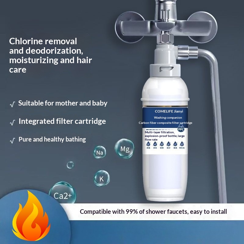 Home Bathroom Water Filter - เครื่องกรองน้ำสำหรับใช้ในบ้านสำหรับอาบน้ำ, ก๊อกน้ำในห้องน้ำ, ฝักบัวอาบน้ำ และเครื่องกรองน้ำเพื่อผิวสวย