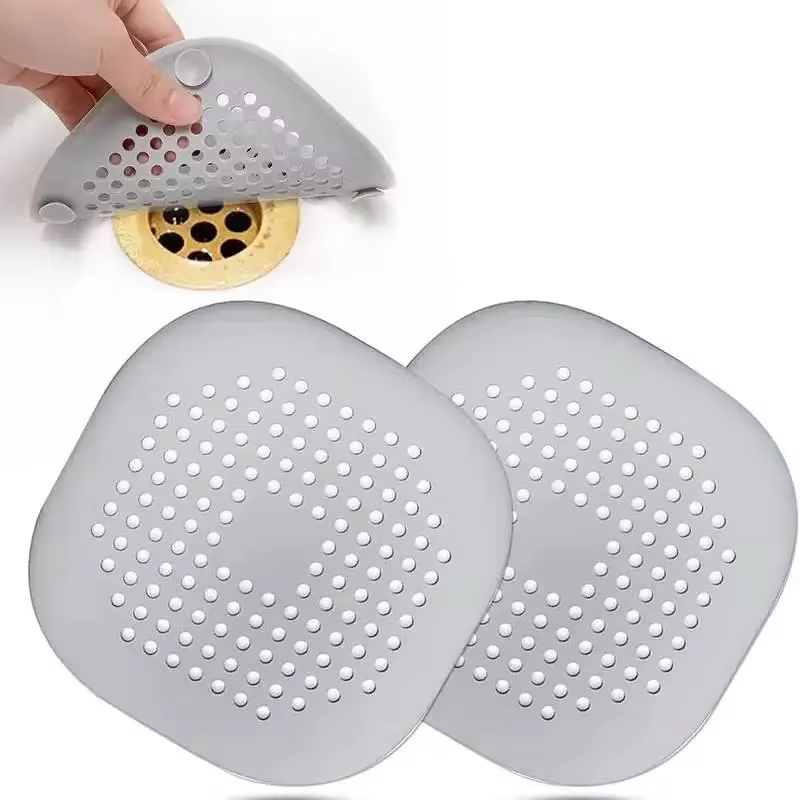 Drain Hair Catcher - ท่อระบายน้ำที่มีถ้วยดูด, ชั้นระบายน้ำ, ห้องครัว, ห้องน้ำ, ป้องกันการอุดตันกรองผม
