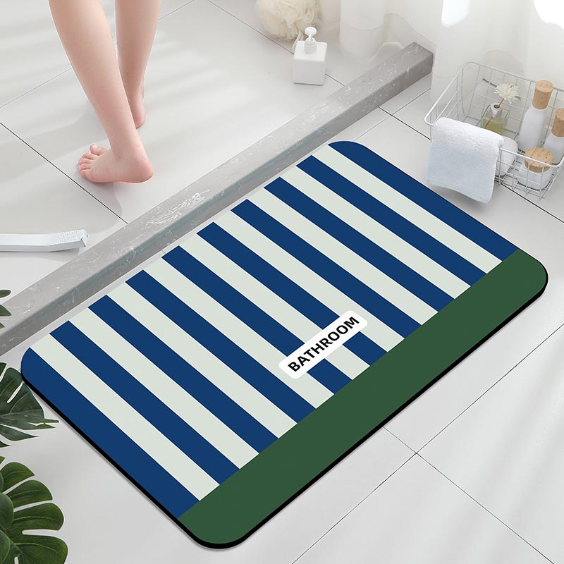 พรมกันลื่น พรมลายดาวสีฟ้าหลวง  - Zara Home Bathroom Accessories บทวิจารณ์และราคา