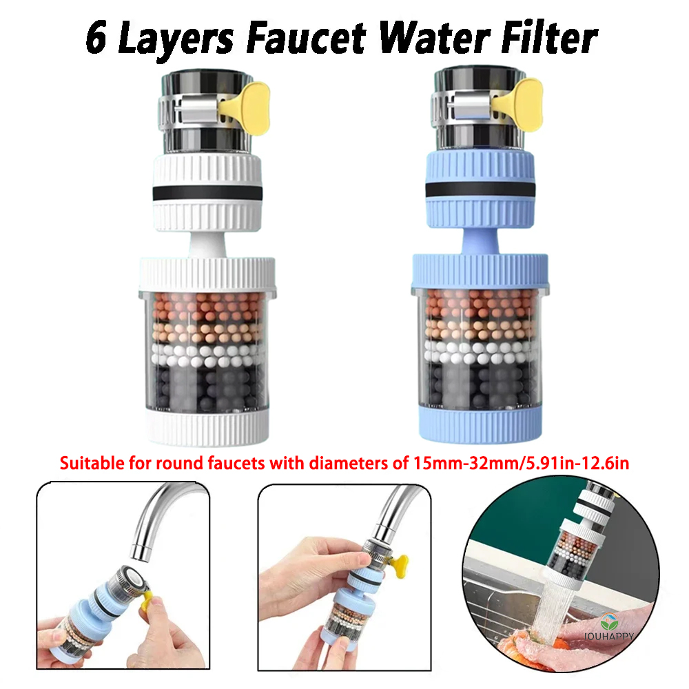 Universal ก๊อกน้ํา 6 ชั้นก๊อกน - Home Bathroom Water Filter บทวิจารณ์และราคา