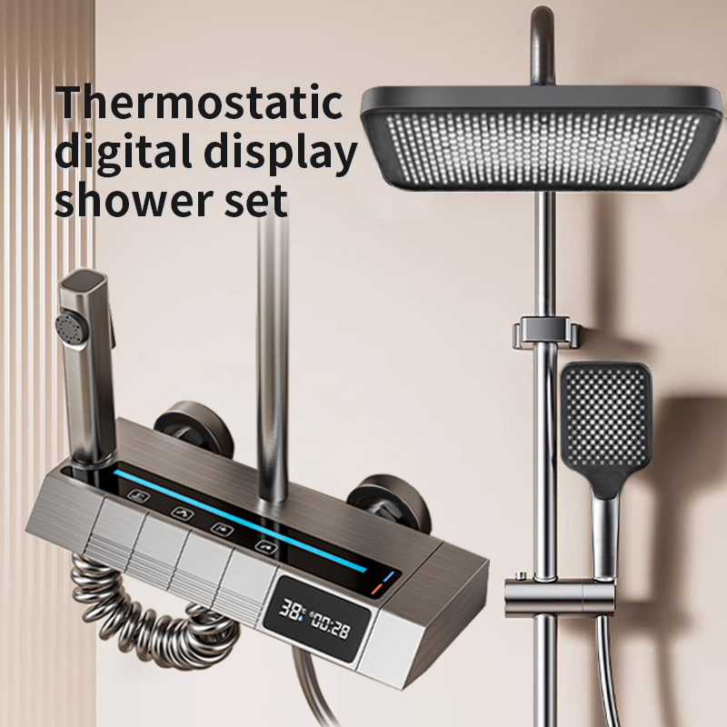 ชุดฝักบัวเปียโนดิจิตอลอุณหภูมิ - Home Bathroom Set บทวิจารณ์และราคา