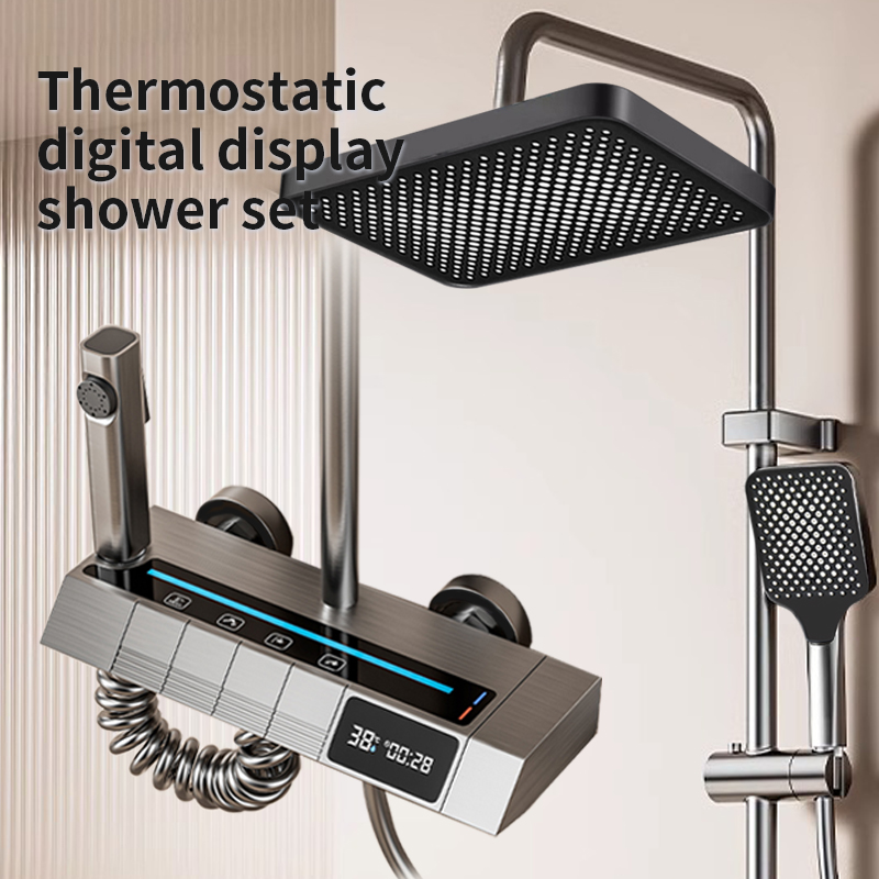 ชุดฝักบัวเปียโนดิจิตอลอุณหภูมิ - Home Bathroom Set บทวิจารณ์และราคา