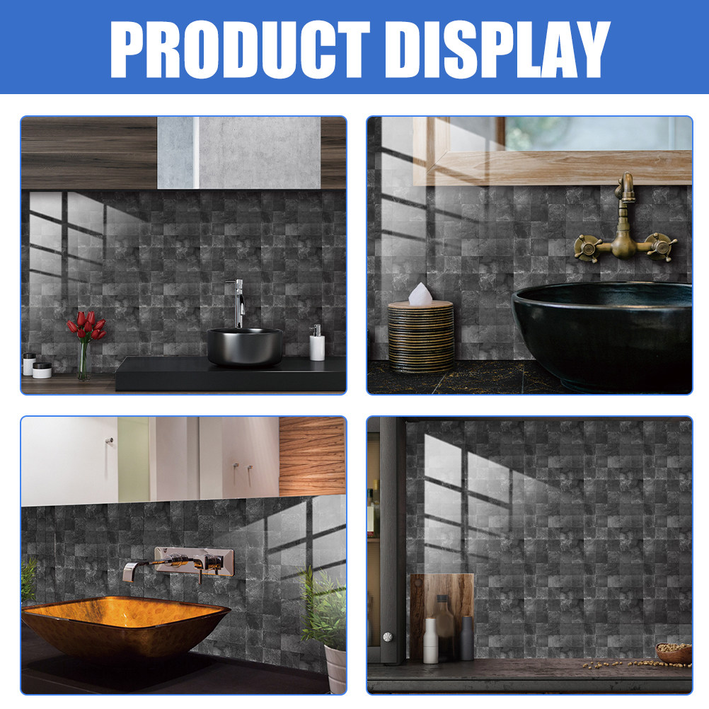 สติ๊กเกอร์ติดผนังลายกระเบื้องก - Home Bathroom Tiles Design บทวิจารณ์และราคา