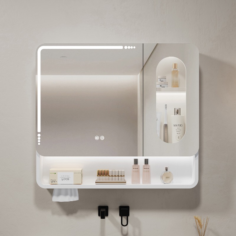 กระจกห้องน้ำแบบมีไฟ LED ด้านหล - Bathroom Cabinet Mirror บทวิจารณ์และราคา