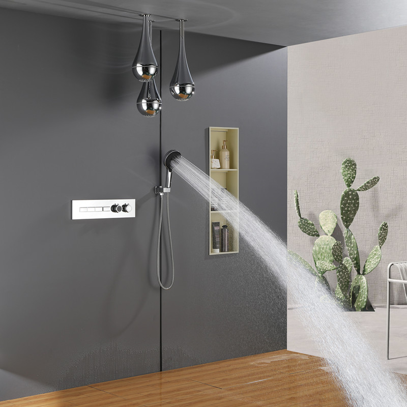 ฝักบัวอาบน้ำติดผนังแบบ LED รุ่ - Home Bathroom Set บทวิจารณ์และราคา
