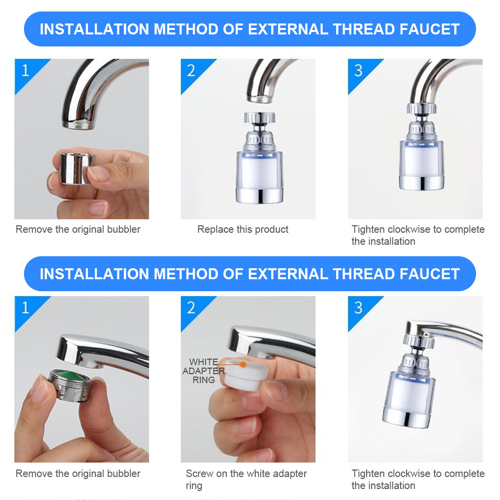 องค์ประกอบตัวกรองก๊อกน้ําเครื่ - Home Bathroom Water Filter บทวิจารณ์และราคา