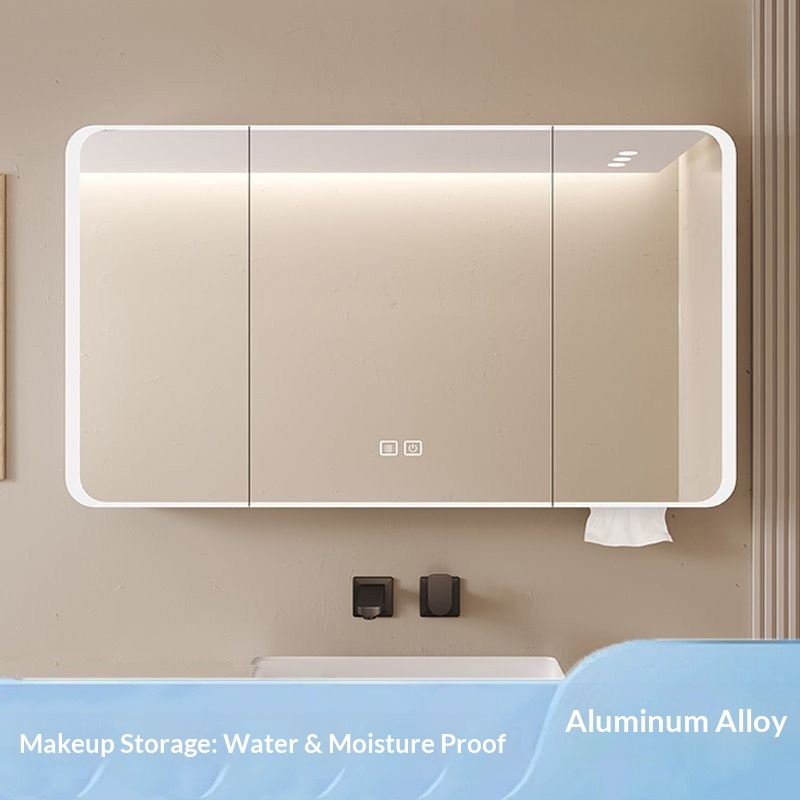 ตู้กระจกห้องน้ำ LED อัจฉริยะติ - Bathroom Cabinet Mirror บทวิจารณ์และราคา