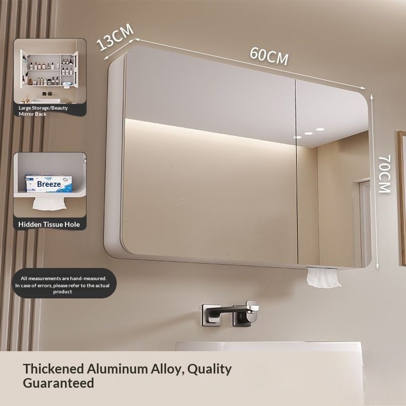 ตู้กระจกห้องน้ำ LED อัจฉริยะติ - Bathroom Cabinet Mirror บทวิจารณ์และราคา