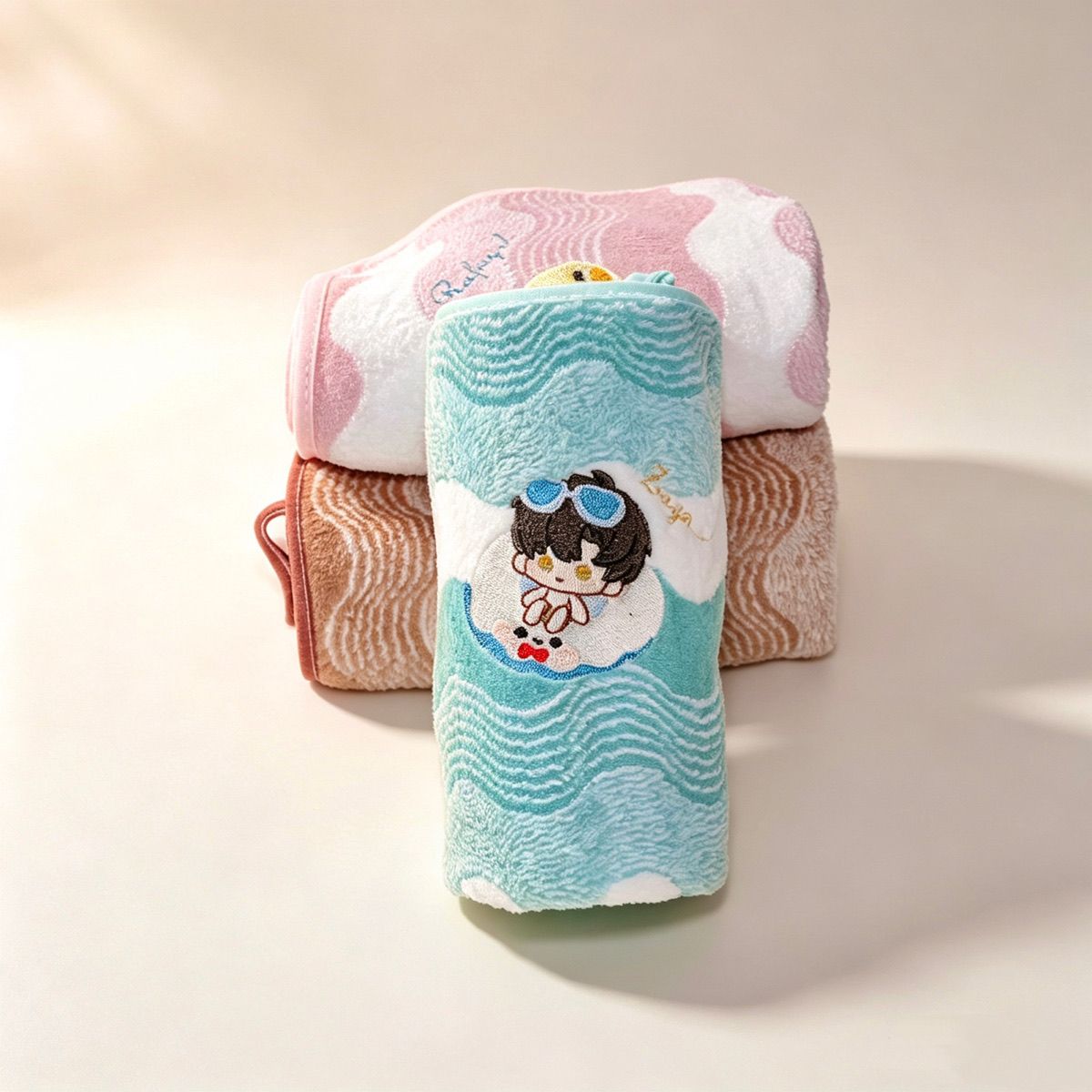 ผ้าเช็ดมือขนแกะลายการ์ตูน Anim - Home Bathroom Set บทวิจารณ์และราคา