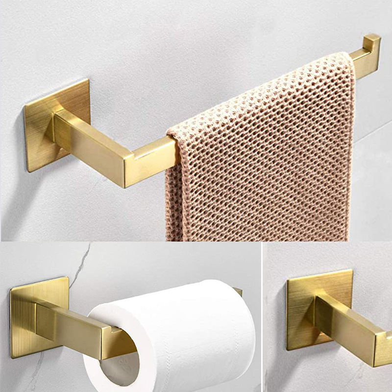 ชุดอุปกรณ์ห้องน้ำสีทอง 4 ชิ้น  - Home Bathroom Set บทวิจารณ์และราคา