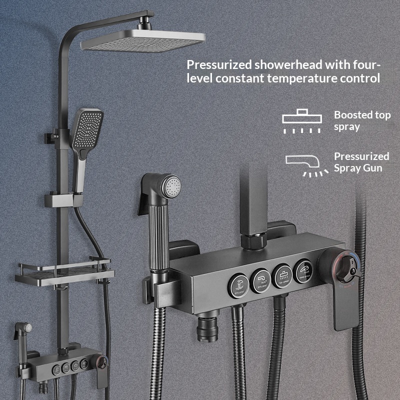ชุดฝักบัวสแตนเลส ป้องกันตะกรัน - Home Bathroom Set บทวิจารณ์และราคา