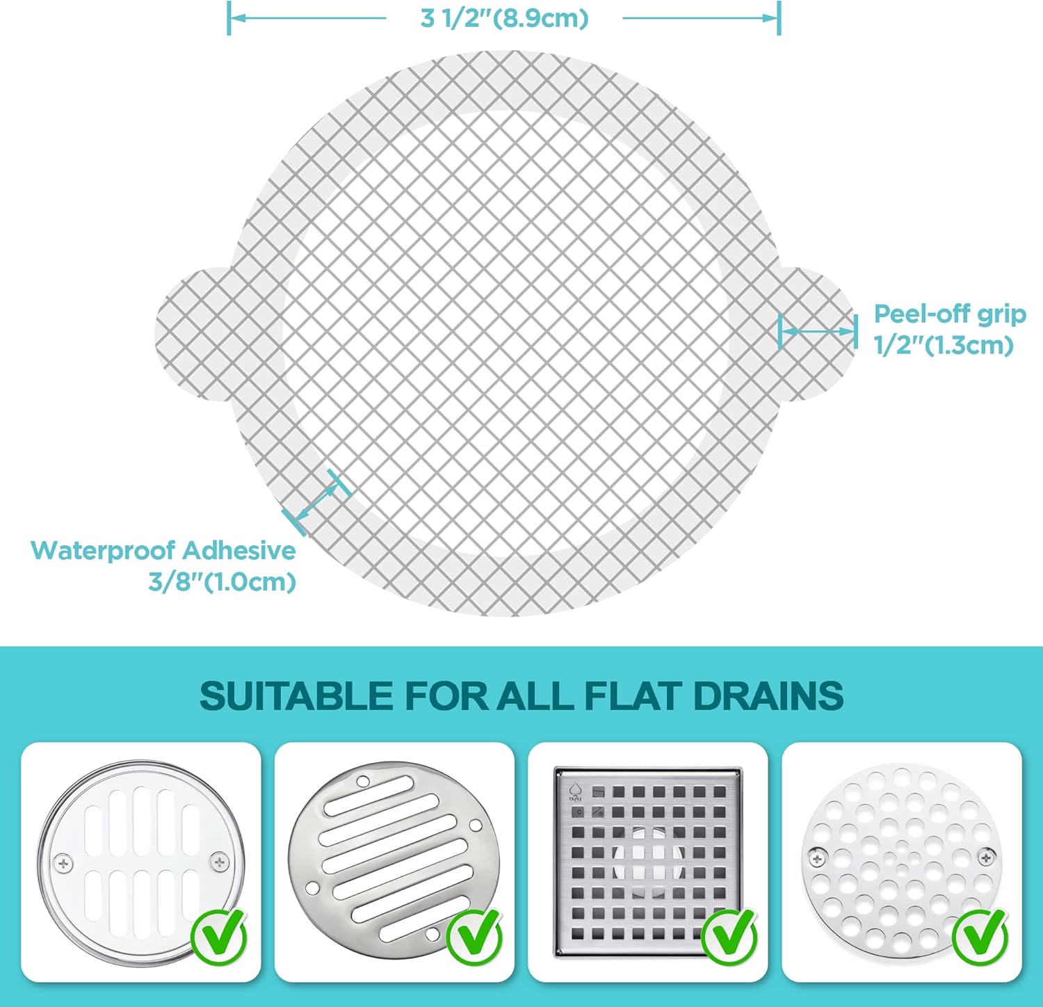 แผ่นกรองดักเส้นผมแบบใช้แล้วทิ้ - Drain Hair Catcher บทวิจารณ์และราคา
