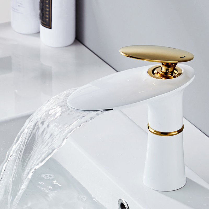 น้ําตกก๊อกน้ําอ่างล้างหน้าสีขา - Home Hardware Bathroom Sinks บทวิจารณ์และราคา