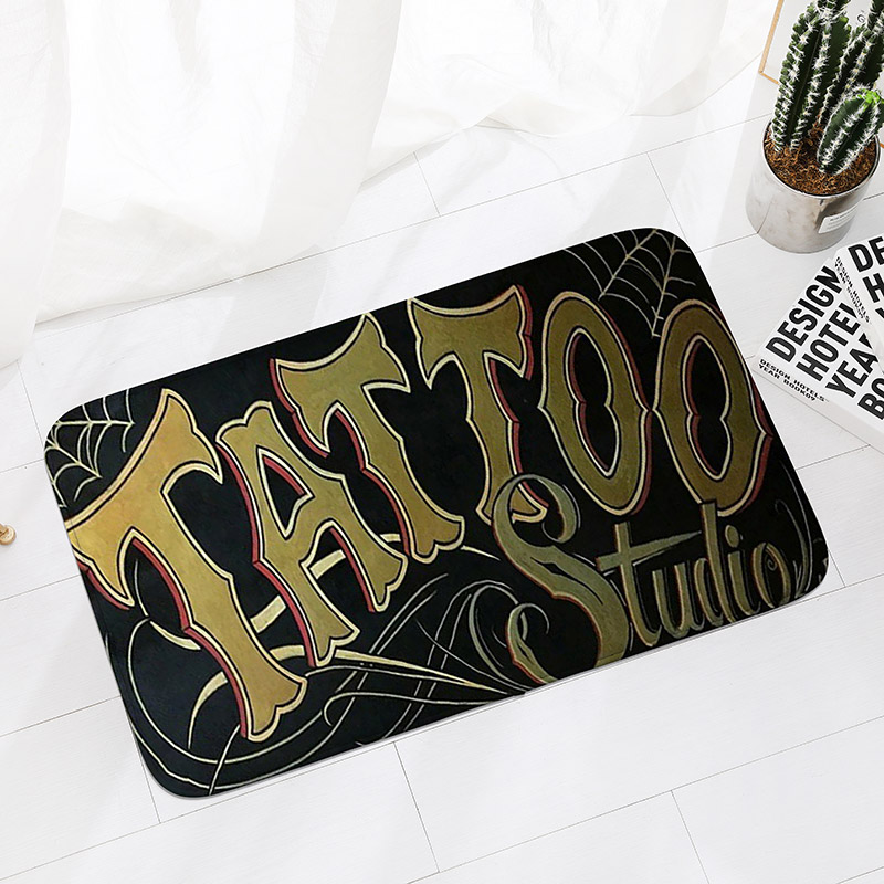 Tattoo Shop Mat ในร่มยินดีต้อน - Zara Home Bathroom Accessories บทวิจารณ์และราคา