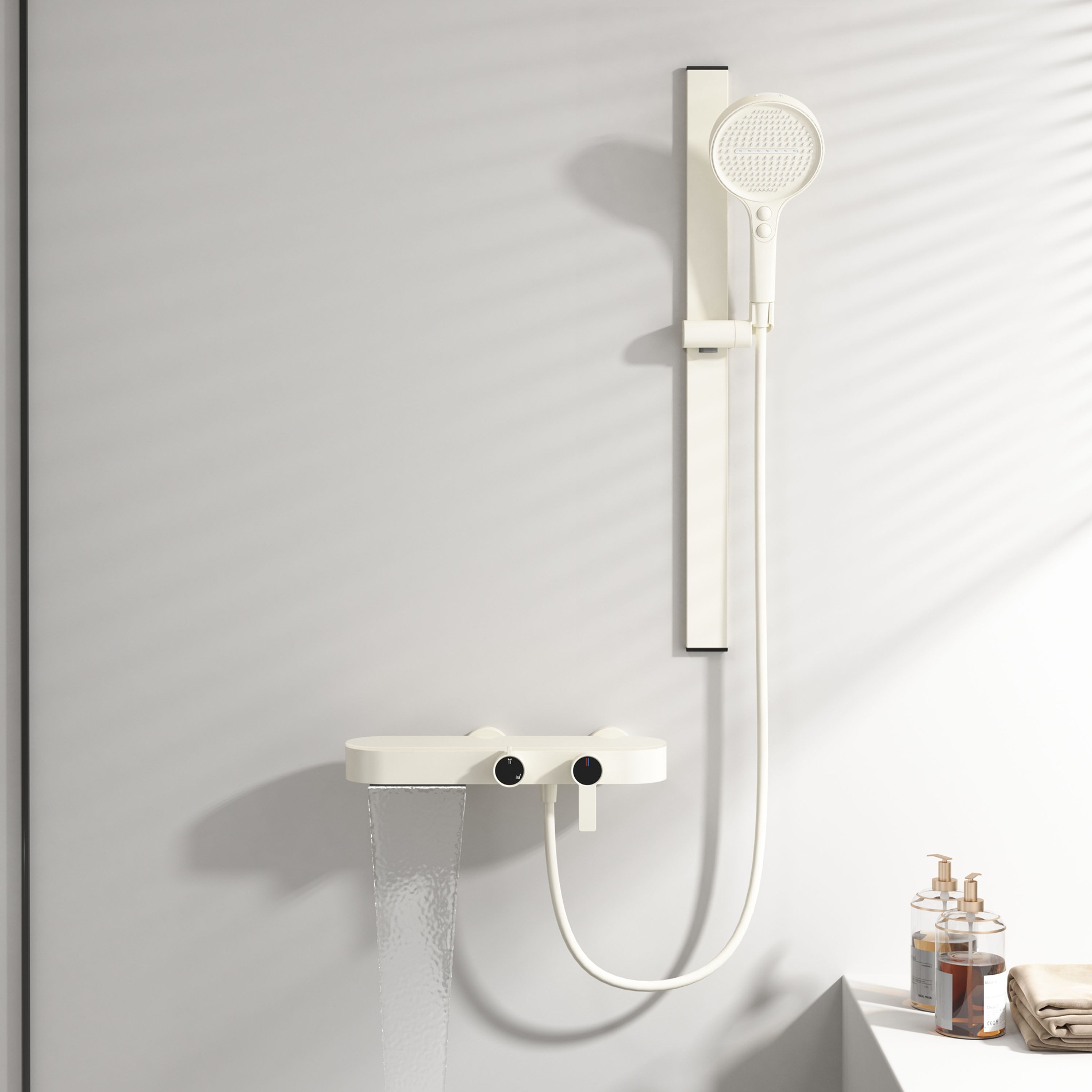 ชุดฝักบัวสีเทากันเมทัลสำหรับใช - Home Bathroom Set บทวิจารณ์และราคา