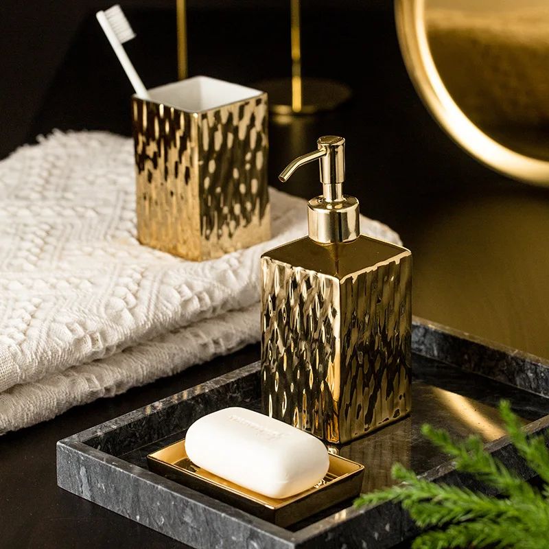 เซรามิคชุดอุปกรณ์ห้องน้ําทองเง - Zara Home Bathroom บทวิจารณ์และราคา